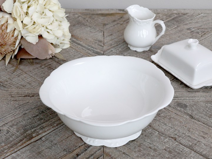 Skål - Salladsskål Provence Ø25 cm Porslin Vit - 3
