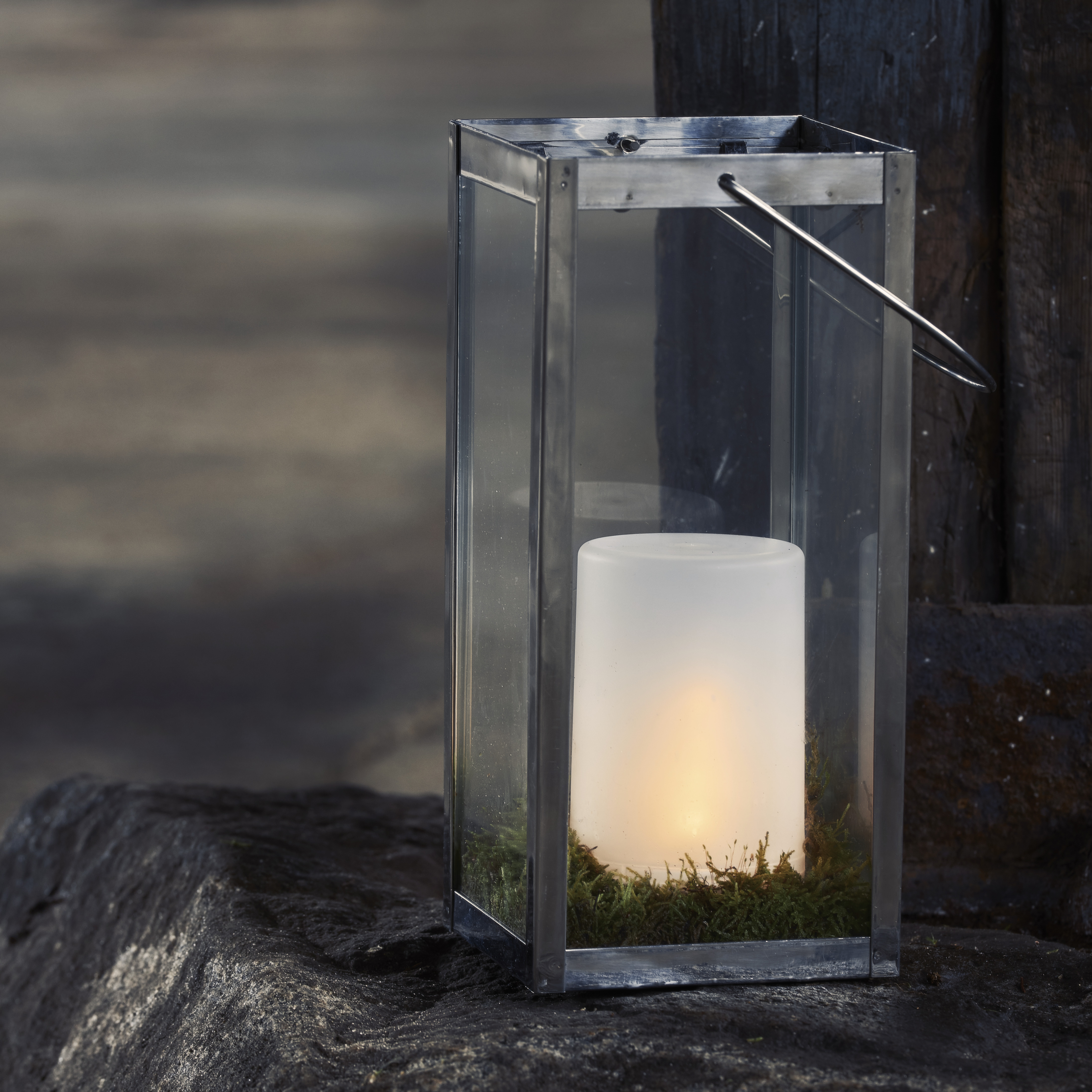 LED Blockljus Flame Candle - 5