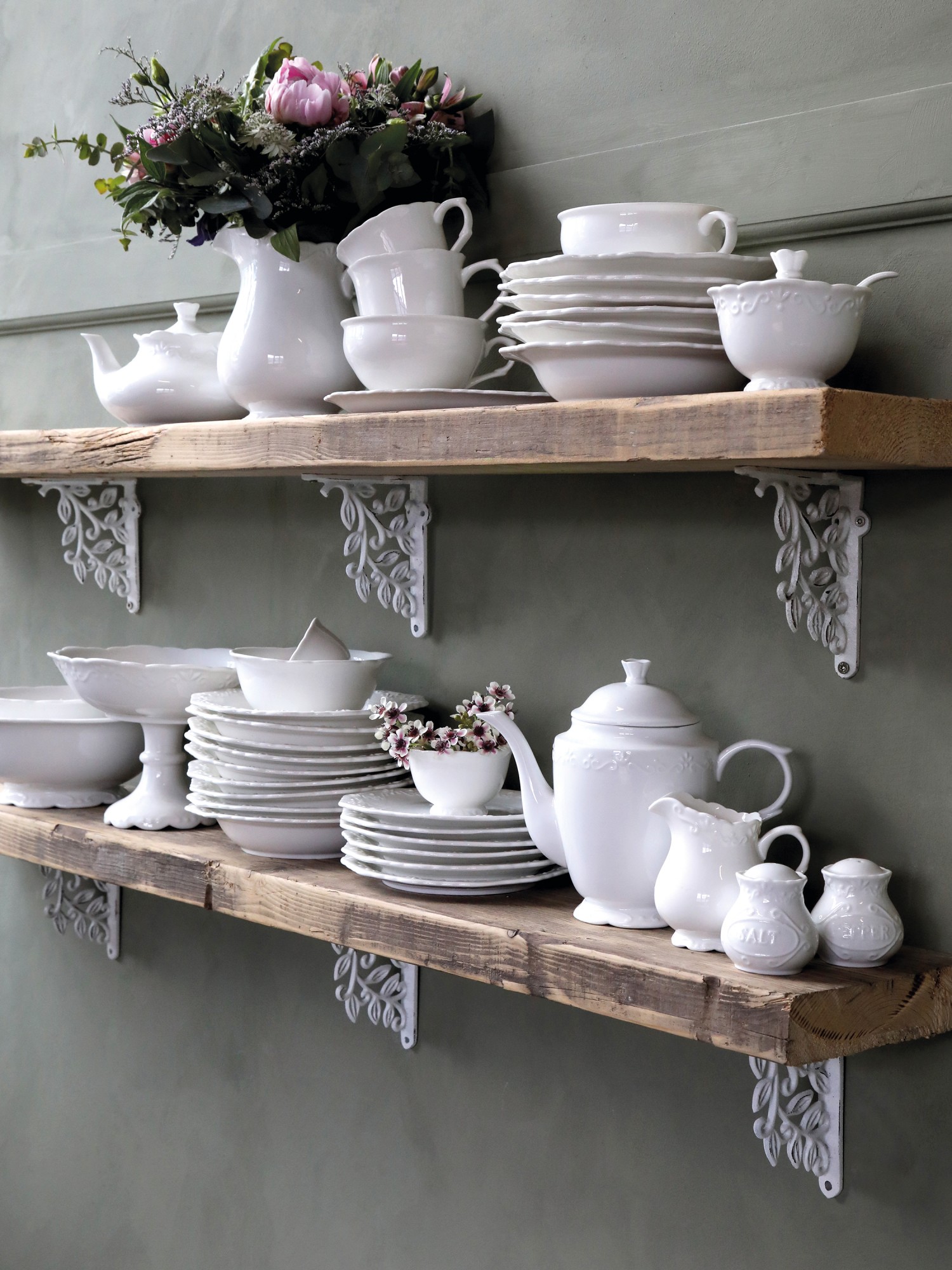 Bowls 3-pack Provence Porcelain White - 6