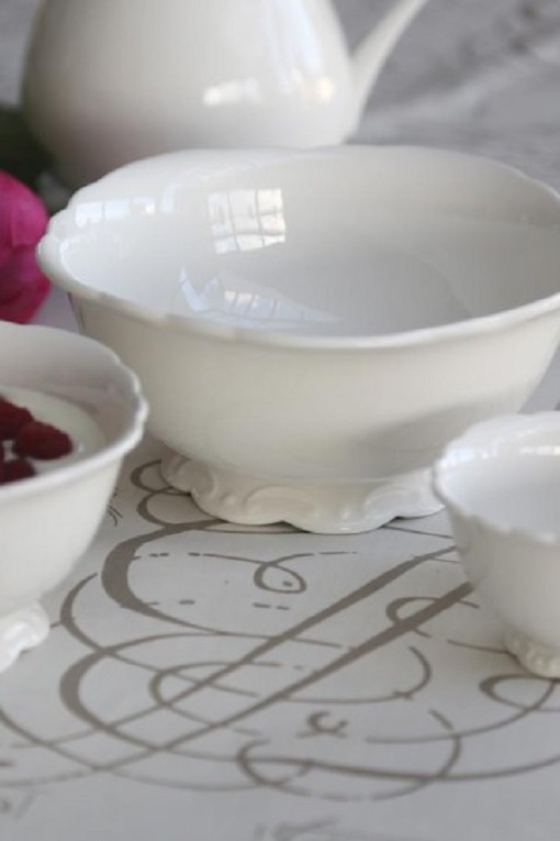 Bowls 3-pack Provence Porcelain White - 4