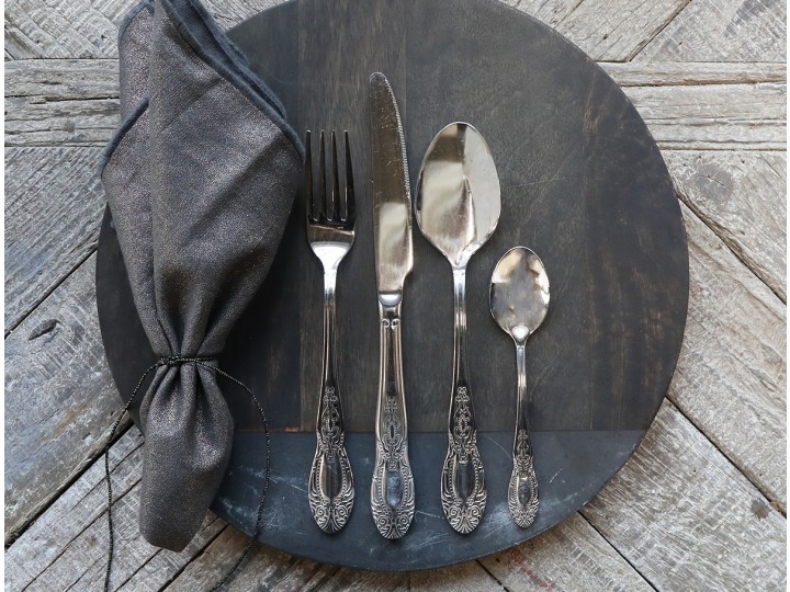 Cutlery Stainless steel - Silver - 4 pcs - 3