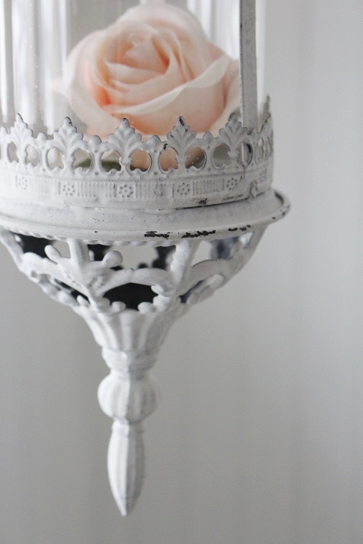 HANGING LANTERN / LANTERN ANTIQUE WHITE - 9