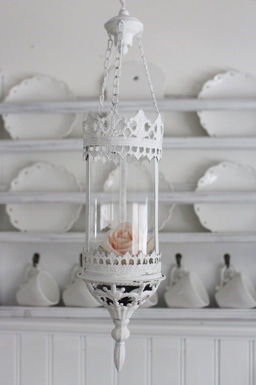 HANGING LANTERN / LANTERN ANTIQUE WHITE - 7