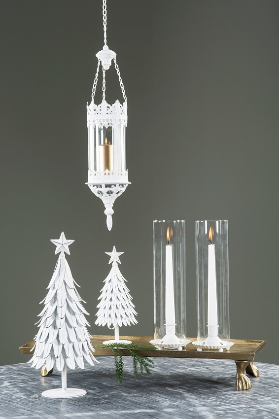 HANGING LANTERN / LANTERN ANTIQUE WHITE - 2