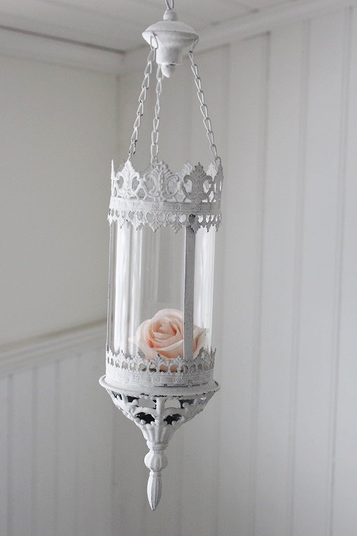 HANGING LANTERN / LANTERN ANTIQUE WHITE - 11