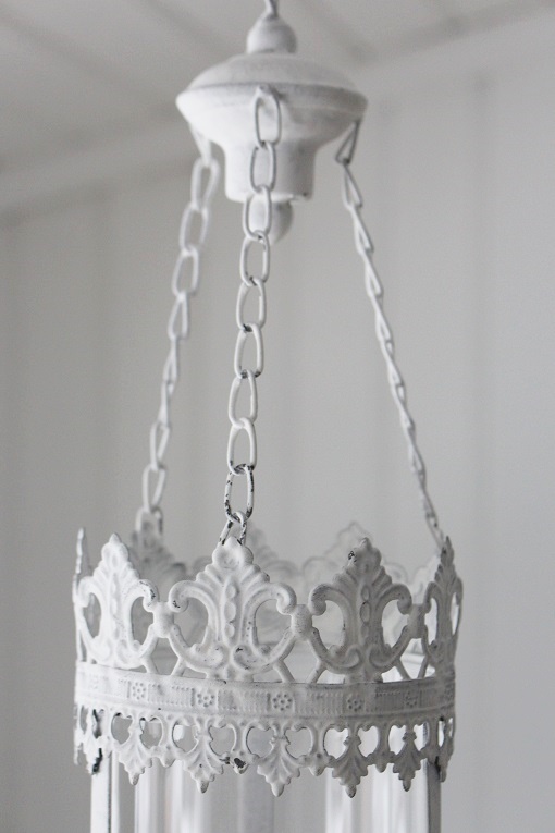 HANGING LANTERN / LANTERN ANTIQUE WHITE - 10