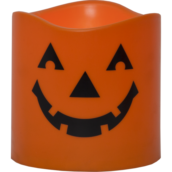 LED Block Light Pumpkin Halloween - Battery Light - 15x15 cm - 3