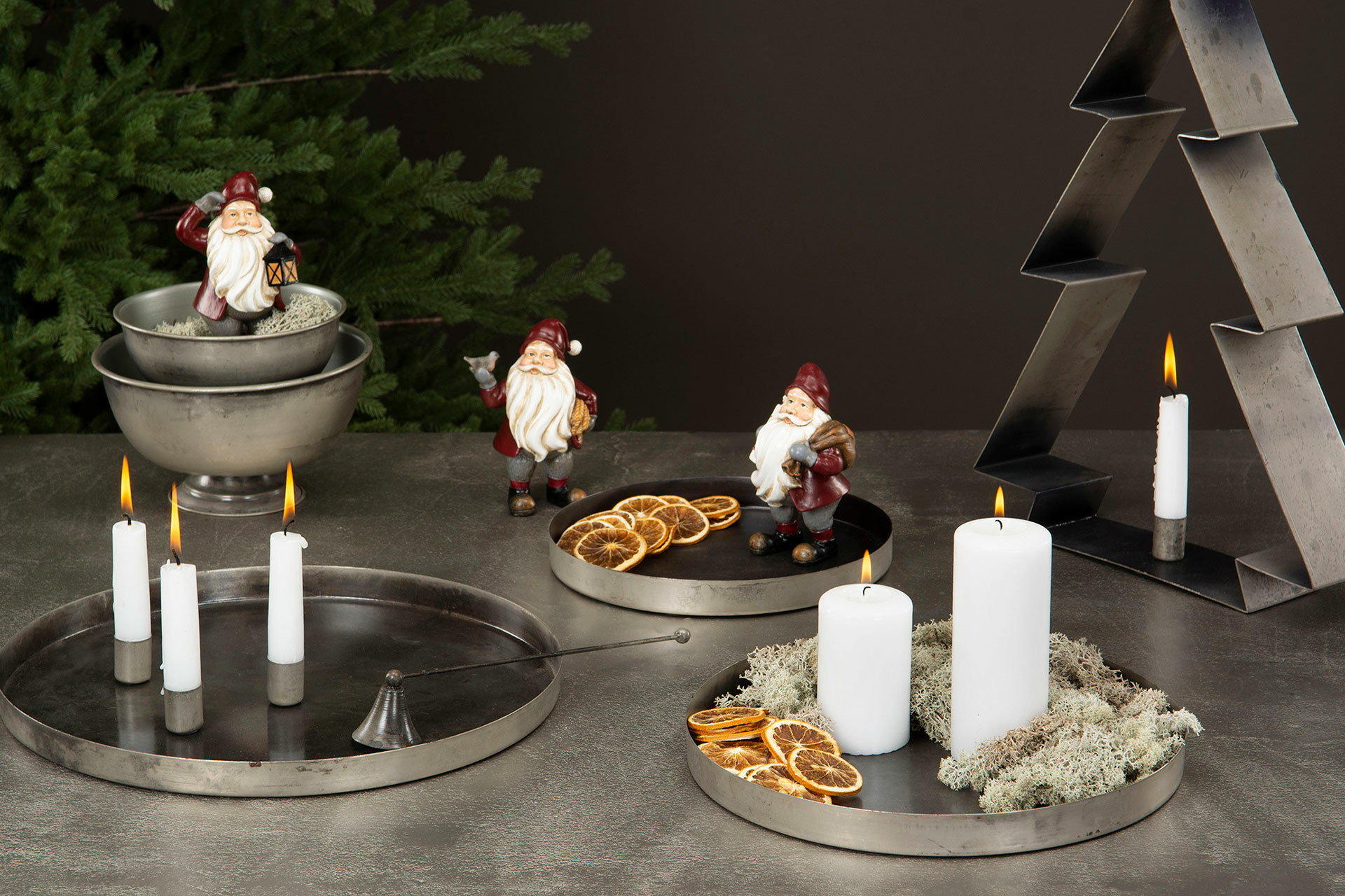 Candle holder/Magnet Cloudy/Rusty - Kronljus - 1 piece - 2