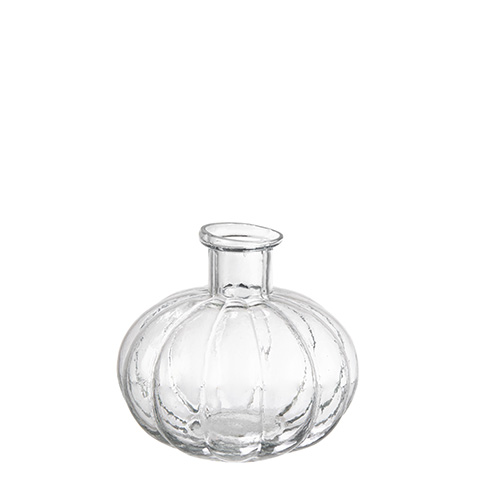 Round glass vase - 10.5x10 cm - 6