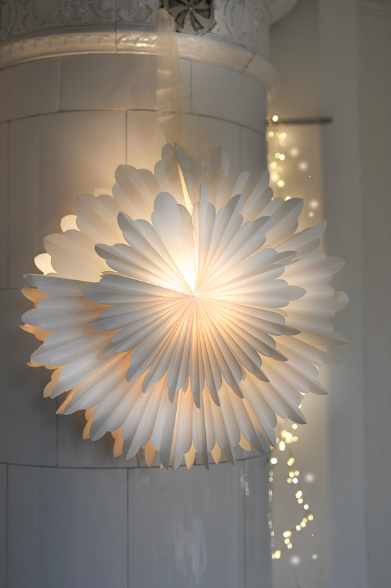 White Advent star - Star - Christmas star - Paper - 45 cm - 2