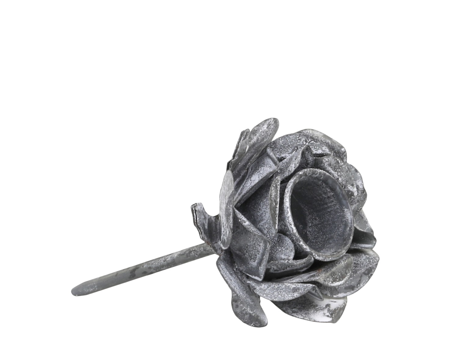 Ljushållare blomma med spets - Kronljus - Antikgrå - 2