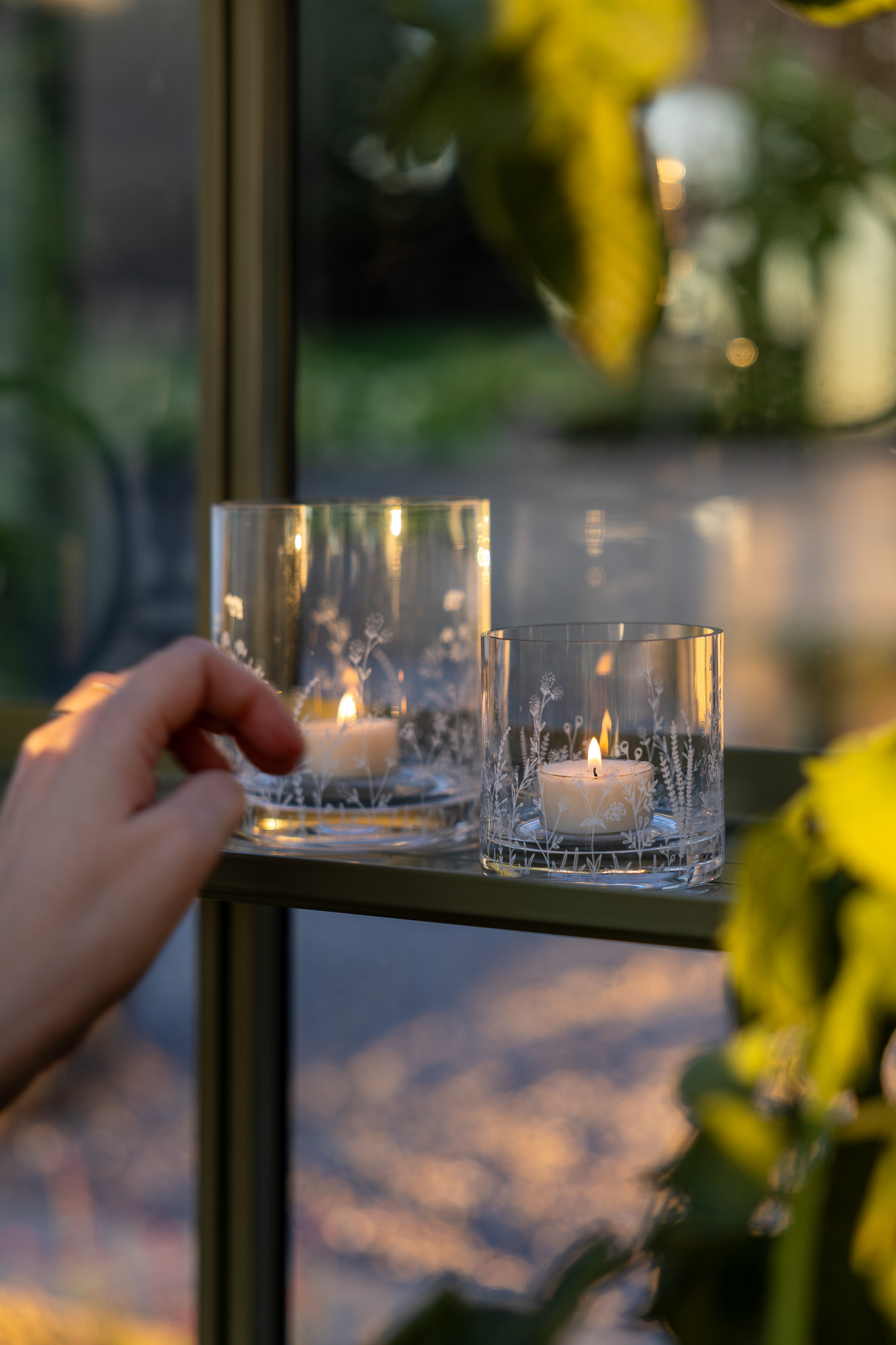 Blomsterfång - Lantern - Candle holder - Glass - Large - 4