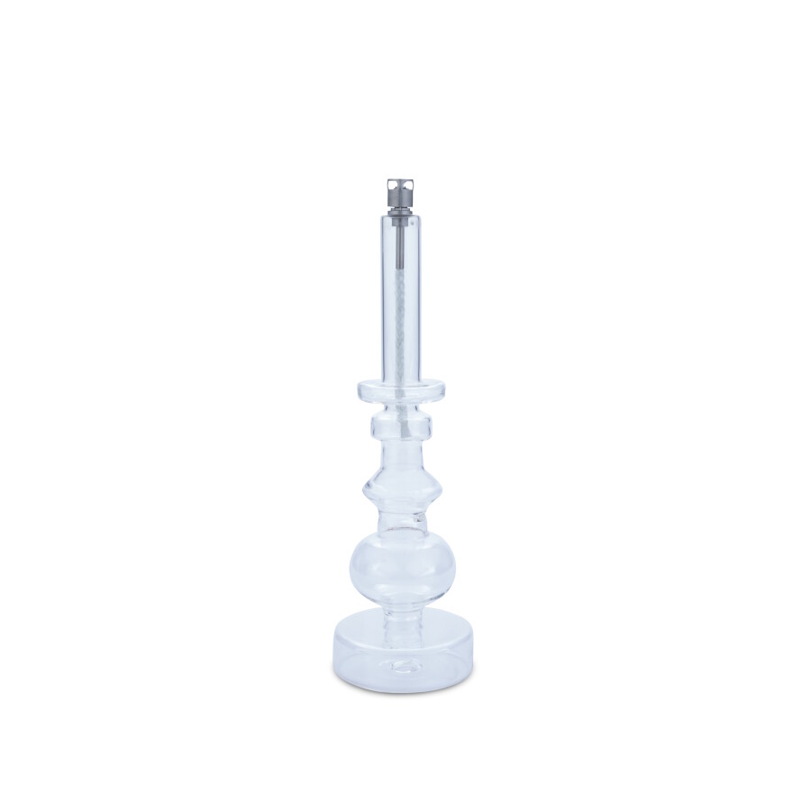 Oil lamp - Candlestick - Glass - Clear - Medium - 30.5 cm - 2
