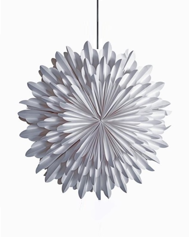 White Advent star - Star - Christmas star - Paper - 45 cm - 3