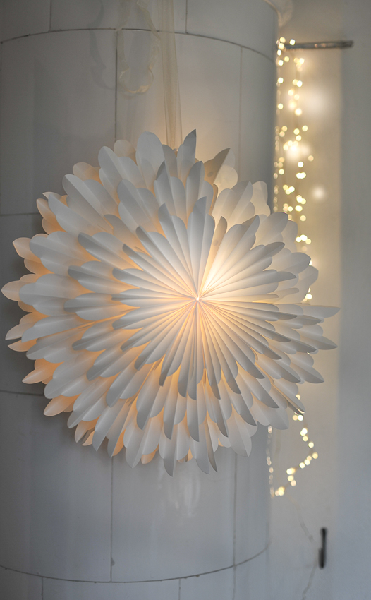 White Advent star - Star - Christmas star - Paper - 45 cm - 2