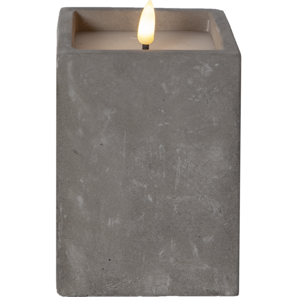 Batteriljus - Led - Betong - 12,5 cm - 7