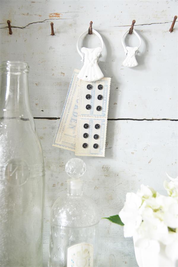 French Clip - Clip - White - 3x8 cm - 2