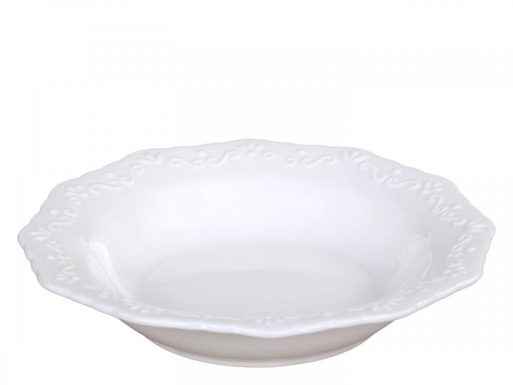Djup tallrik Provence Ø21 cm Porslin - Vit - 8