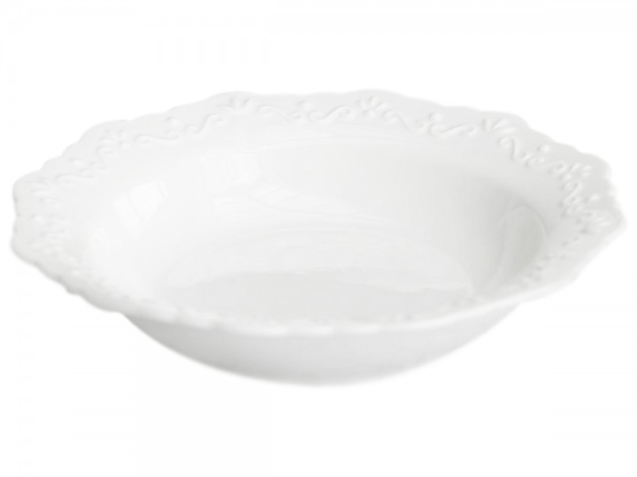 Djup tallrik Provence Ø21 cm Porslin - Vit - 6