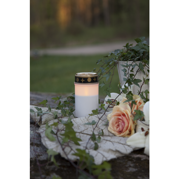 LED grave candle White - 3