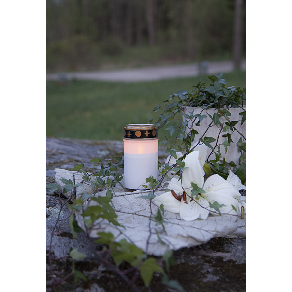 LED grave candle White - 2