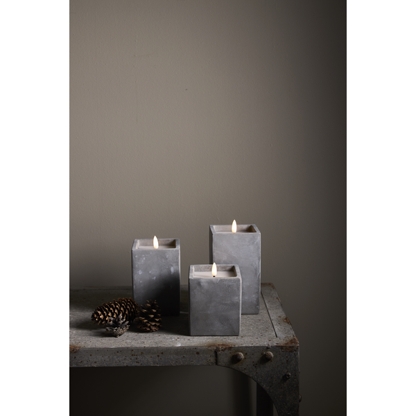 Battery light - LED - Concrete - 10 cm - 4