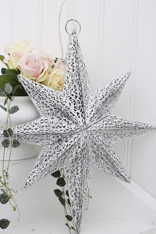 Star - Advent star Electric - Antique white 49.5x43x10 cm - 9
