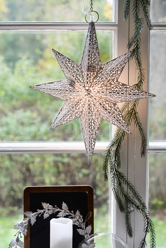 Star - Advent star Electric - Antique white 49.5x43x10 cm - 2