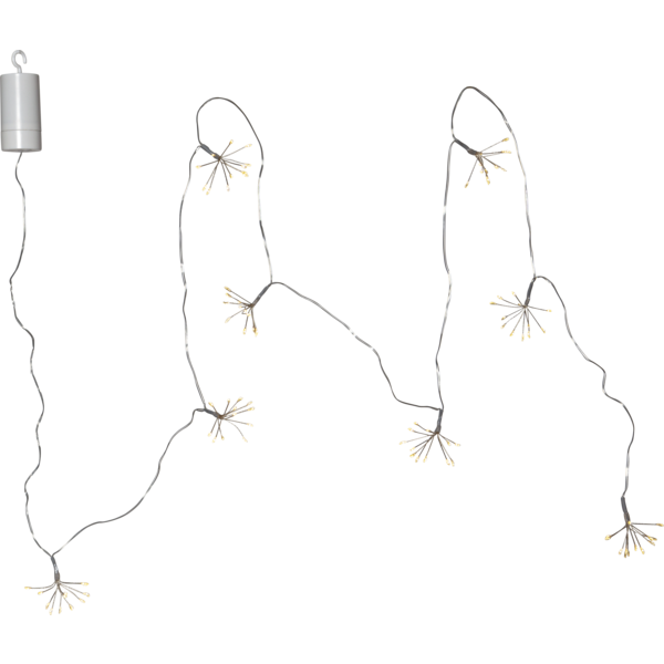Flower string lights - 210 cm - Outdoor/Indoor - Battery-powered - 9
