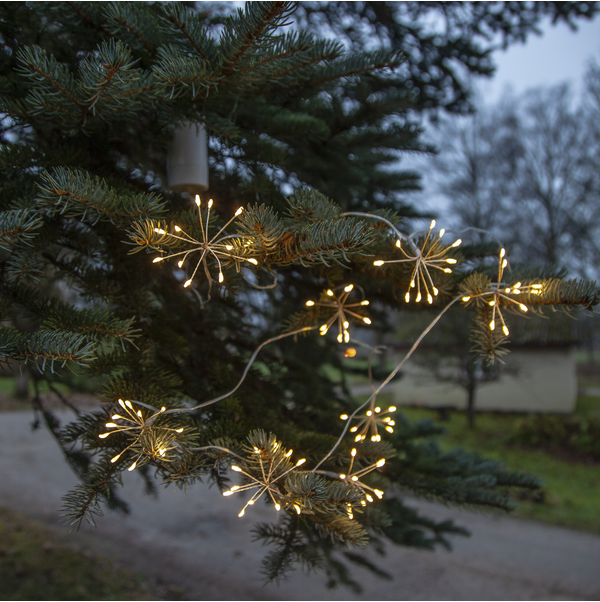 Flower string lights - 210 cm - Outdoor/Indoor - Battery-powered - 3
