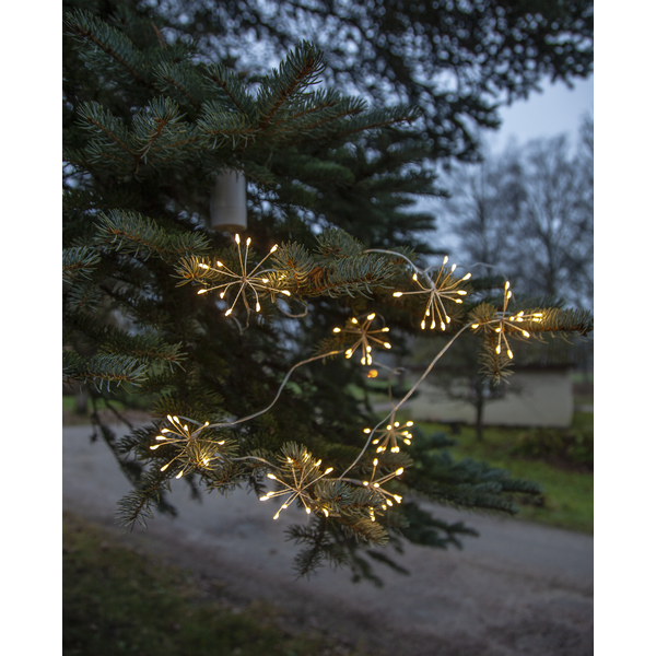 Flower string lights - 210 cm - Outdoor/Indoor - Battery-powered - 4