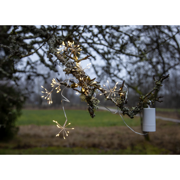 Flower string lights - 210 cm - Outdoor/Indoor - Battery-powered - 8