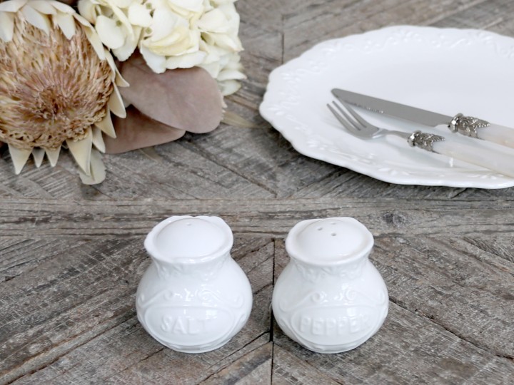 Salt & Peppar- Set om 2 - Provence - Vit - 2
