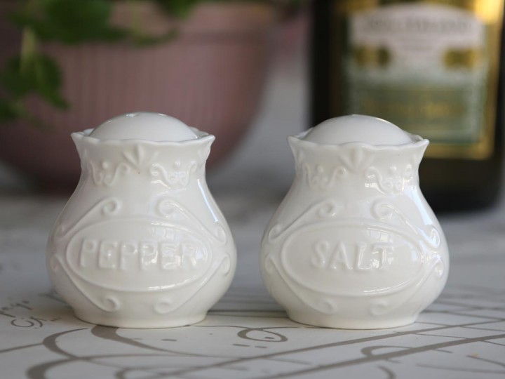 Salt & Peppar- Set om 2 - Provence - Vit - 3