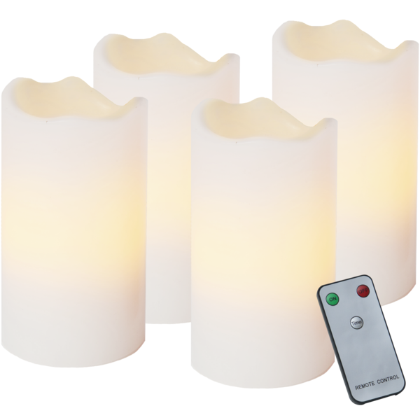 LED Block Candles 4-pack Advent - 6