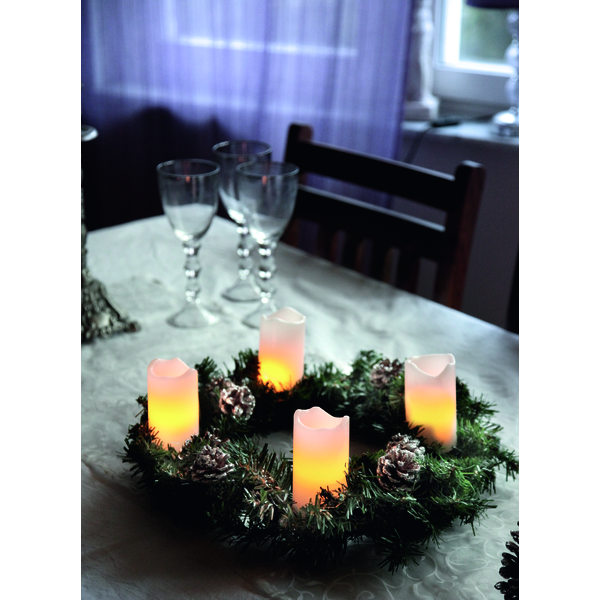 LED Block Candles 4-pack Advent - 3