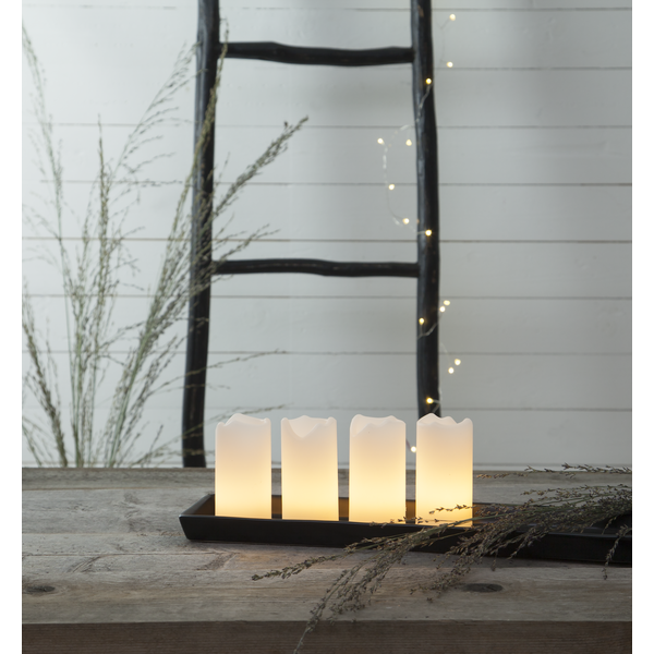 LED Block Candles 4-pack Advent - 5