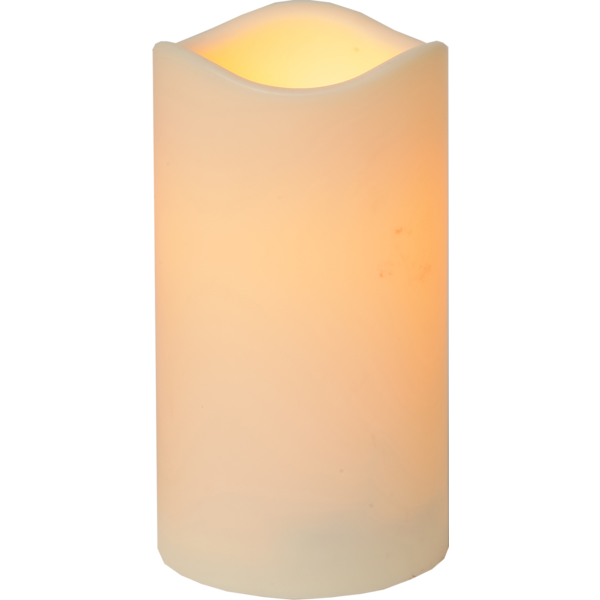 LED Blockljus Beige - 15 cm - 3