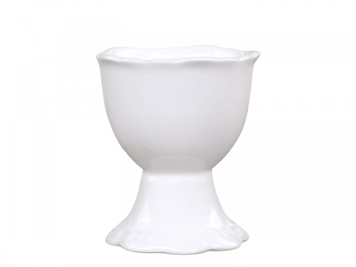 Äggkopp - Porslin - Provence - Fransk Lantstil - Vit - 3