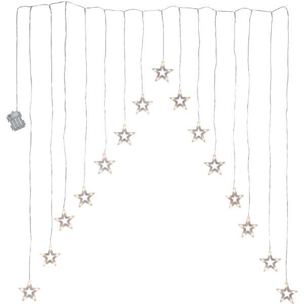 Light curtain with stars - 125x120 cm - 3