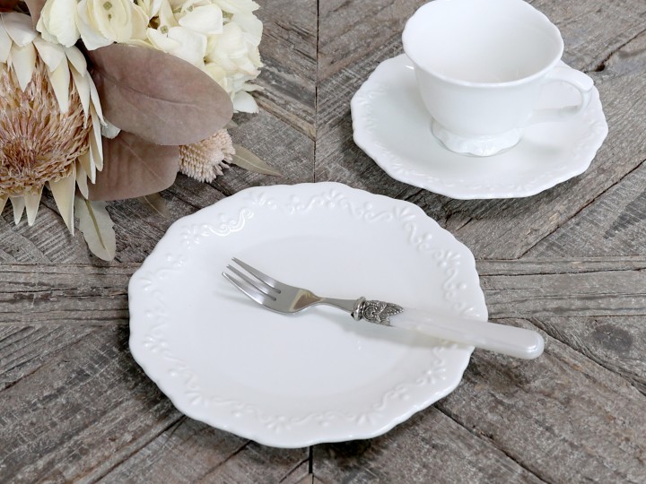 Dessert plate - Assiette - Provence Ø19 cm - White - 2