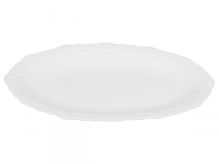 Ovalt uppläggningsfat - Fat - Provence - 23 cm - Vit - 3