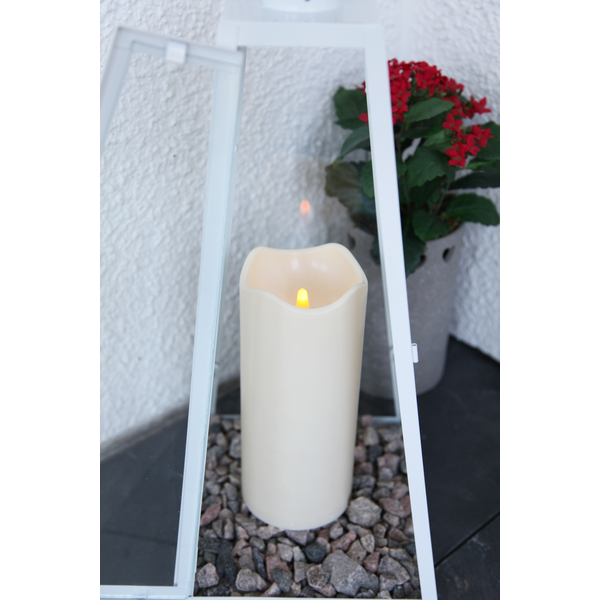 LED Blockljus Beige - 23 cm
