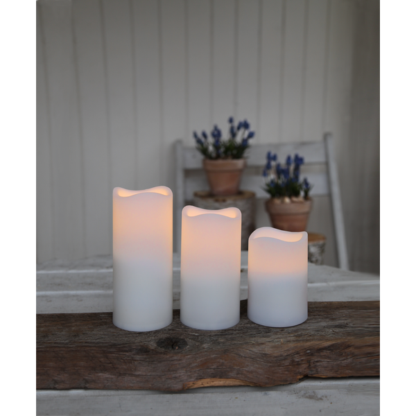 LED Blockljus 3-pack - Vit - 3