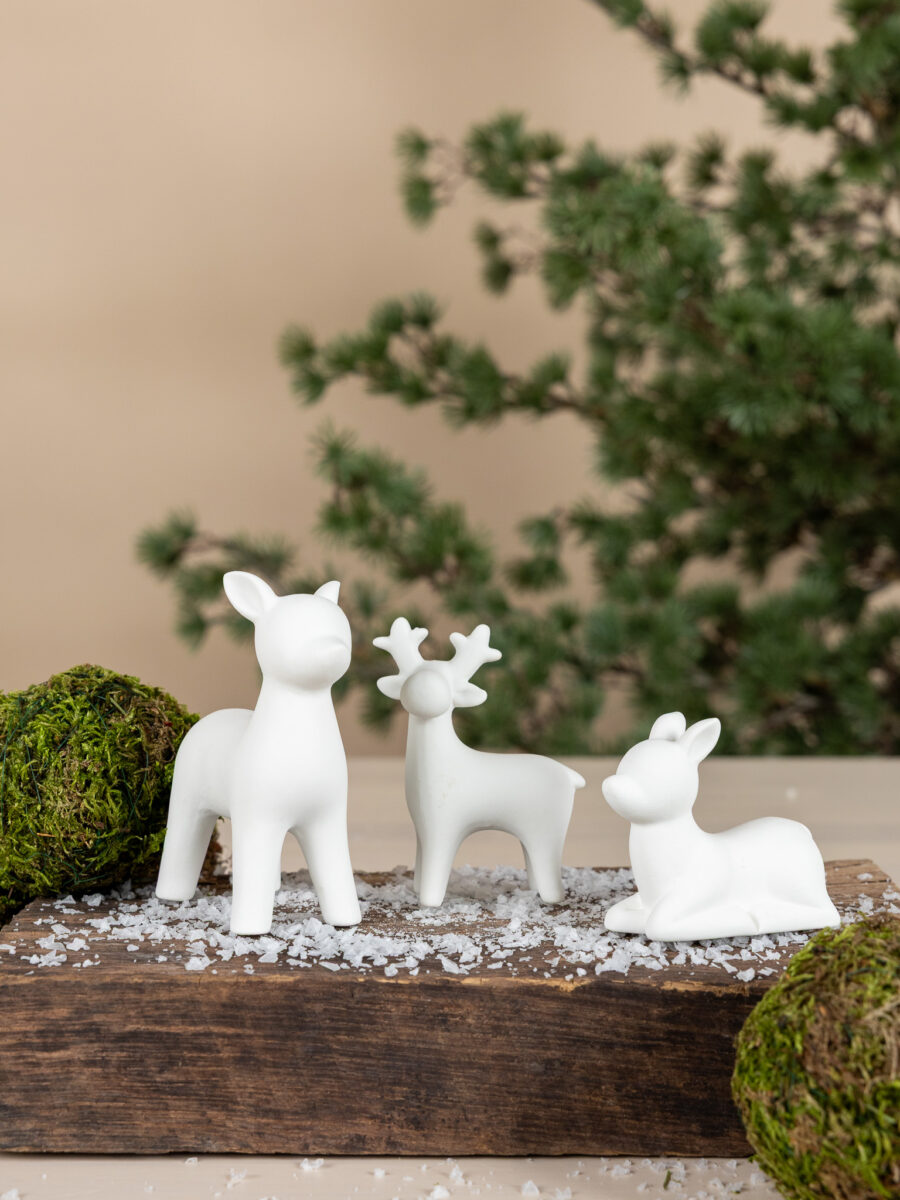 Bea - Deer - White decoration - 3