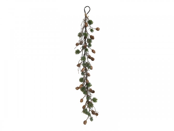 Girlang Ceder med kottar - Grön/brun 96 cm - 3