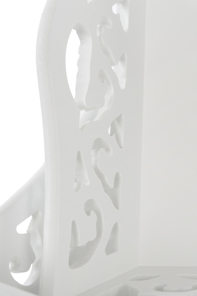 Beautiful tray with carved details - White - Medium - 5