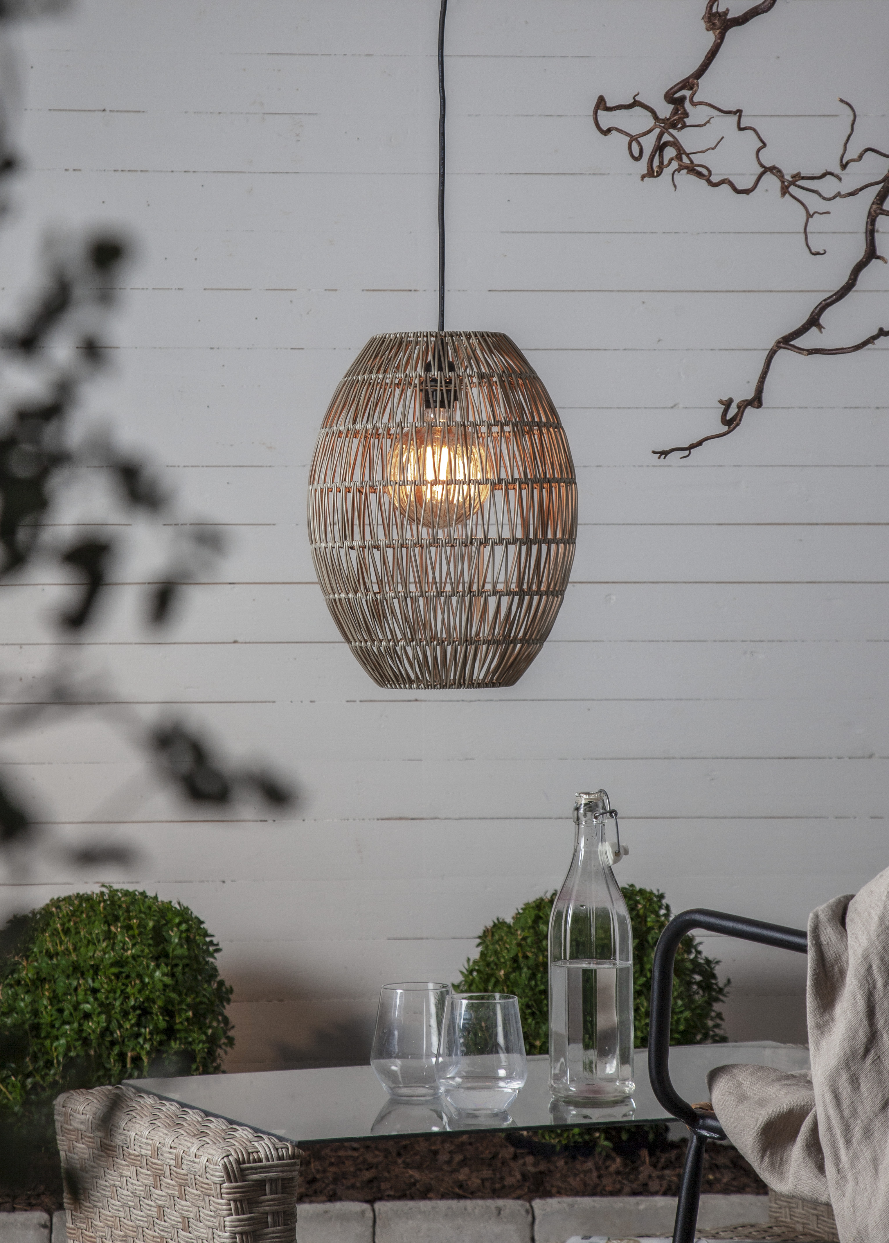 Lampskärm Konstrotting - 40x30 cm - 3