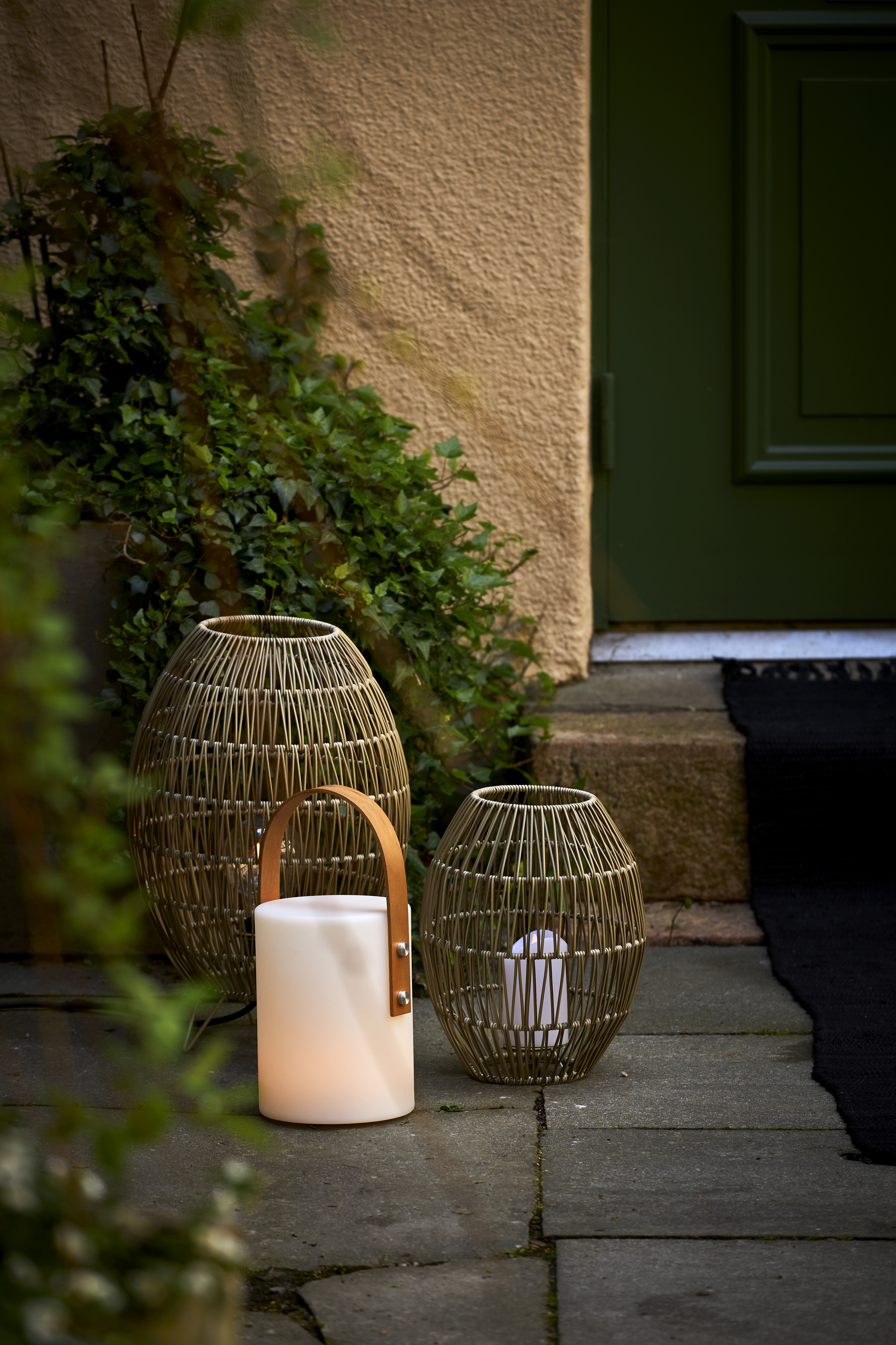 Lampskärm - Konstrotting - 30x24 cm - 5