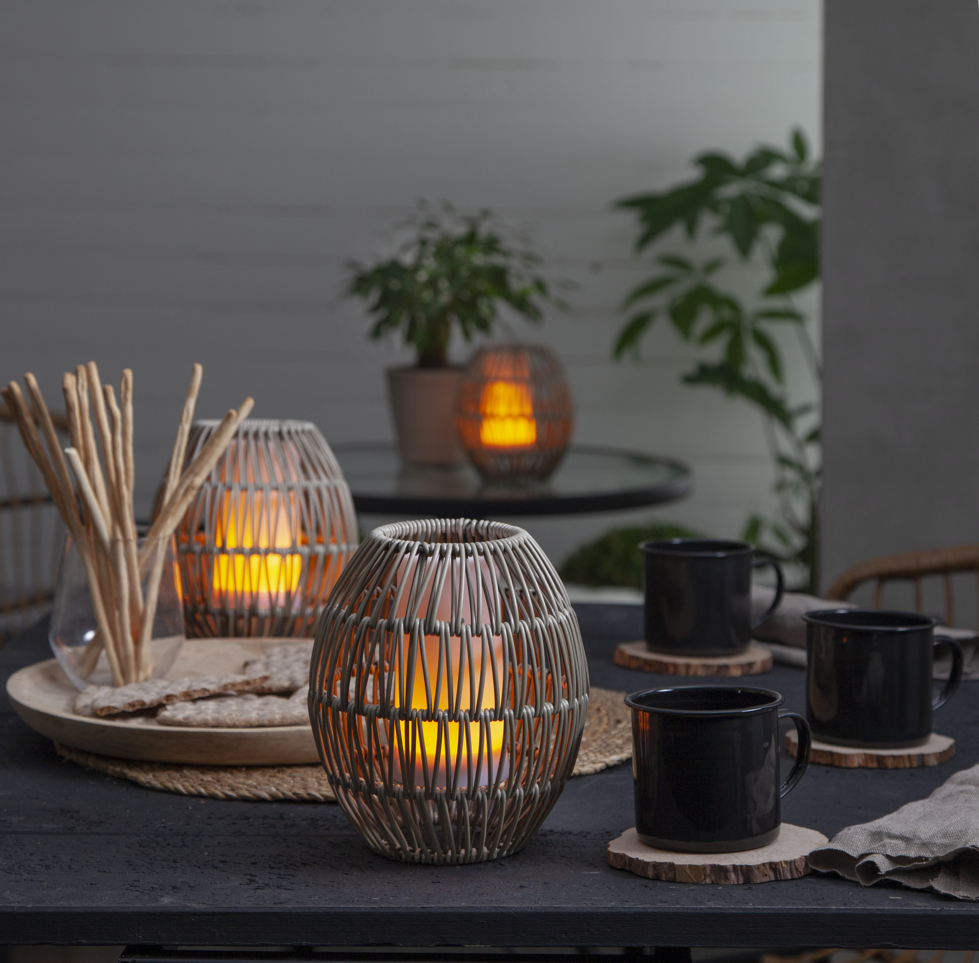 Lampshade - Synthetic rattan - 18x15 cm - 10